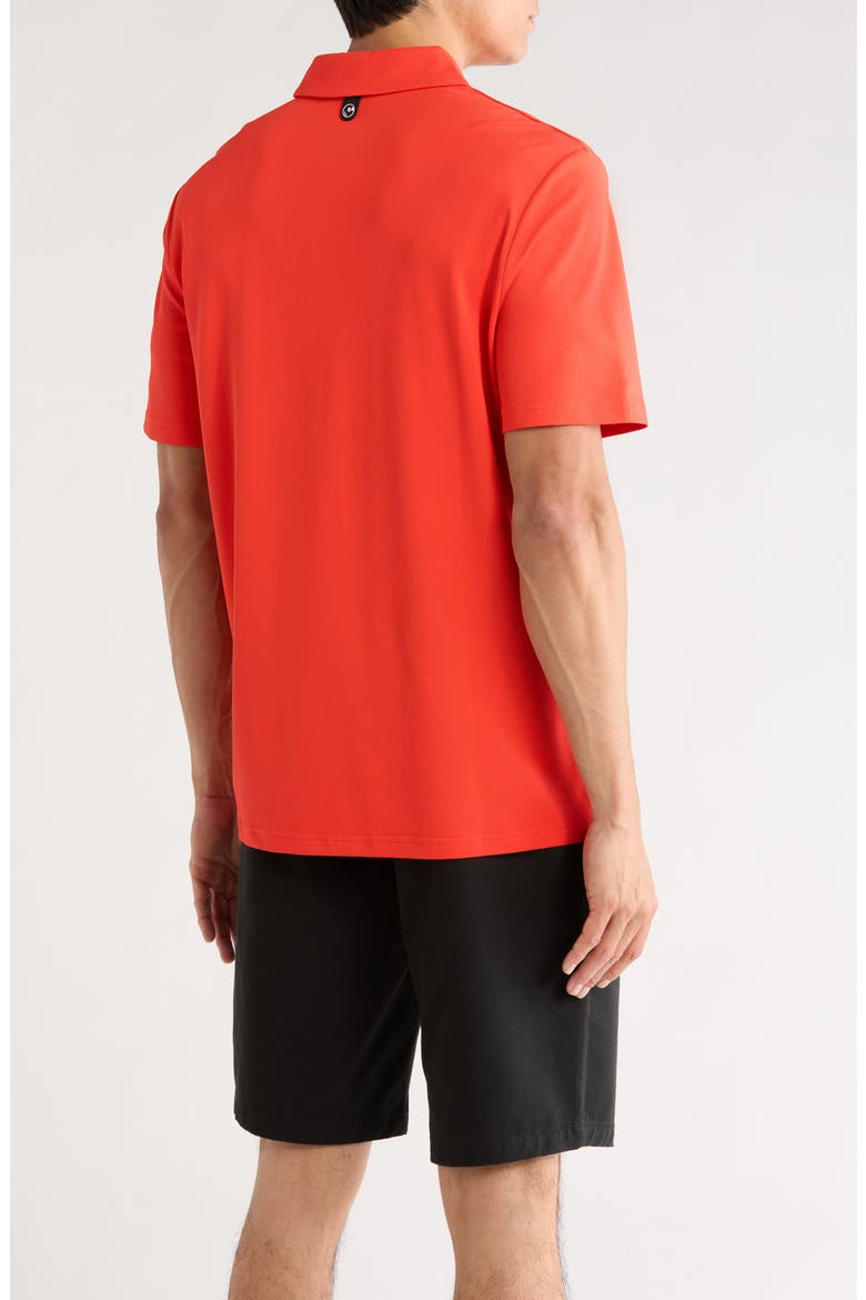 Fairway Piqué Golf Polo, Alternate, color, GRENADINE RED