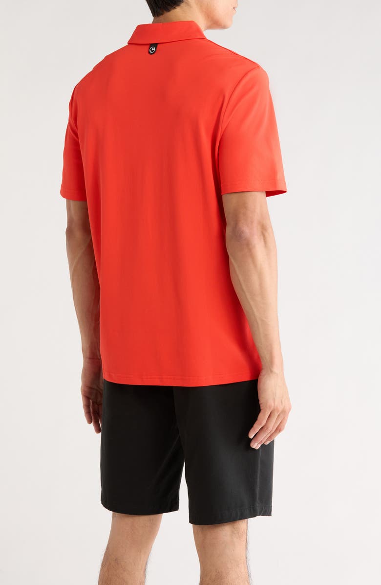 MALBON Fairway Piqué Golf Polo, Alternate, color, Grenadine Red