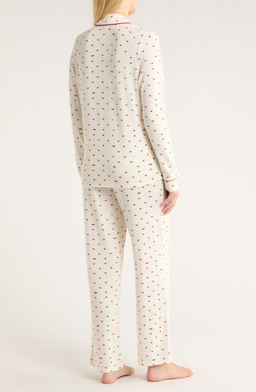 Nordstrom Brushed Hacci Pajamas In Neutral