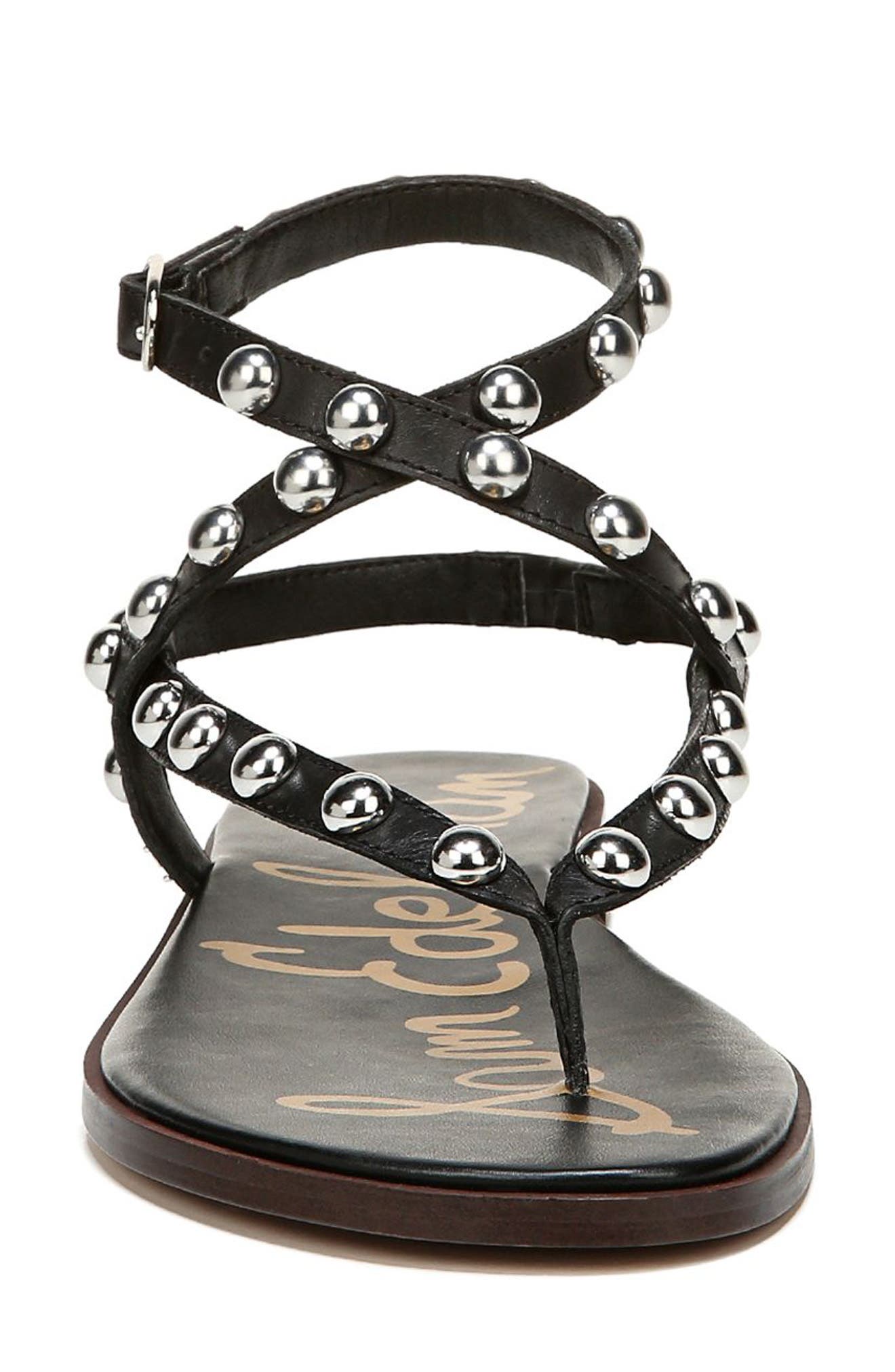 Sam Edelman Elisha Studded Strappy Sandal, Alternate, color, 