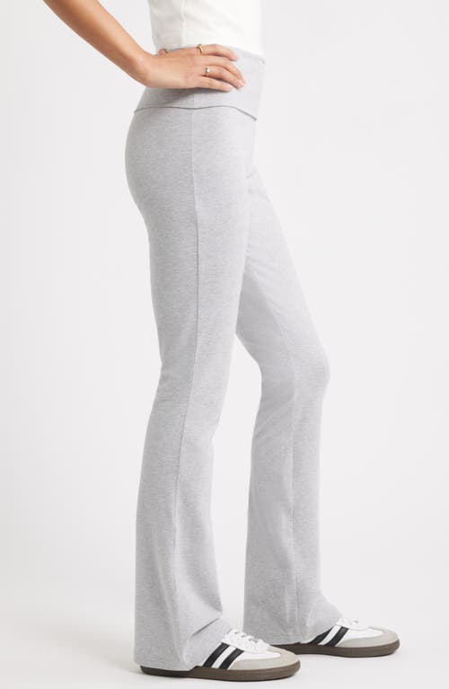 Bp. Foldover Flare Leggings In Gray