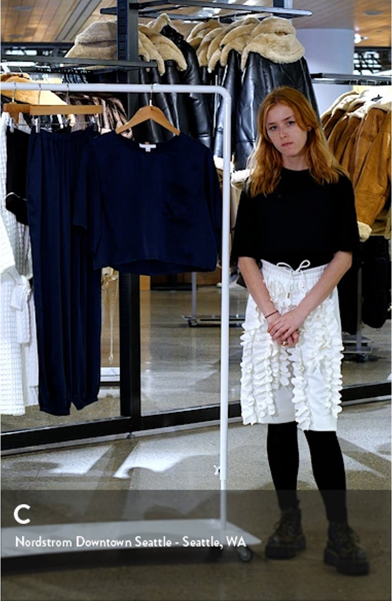 Washable Silk Crop Sleep T-Shirt, sales video thumbnail