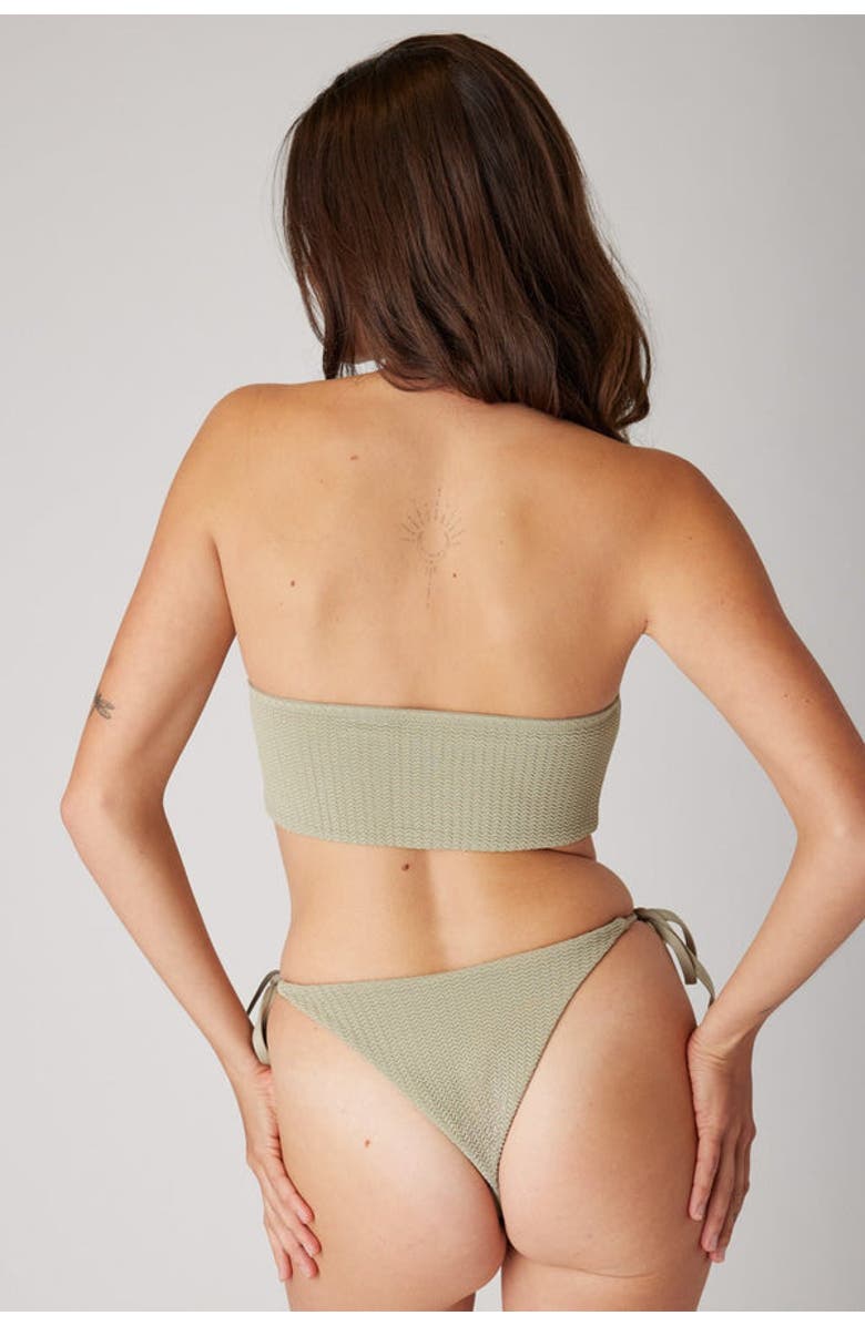 LONDRE BODYWEAR The Bandeau - Ripple, Alternate, color, Soft Olive Ripple