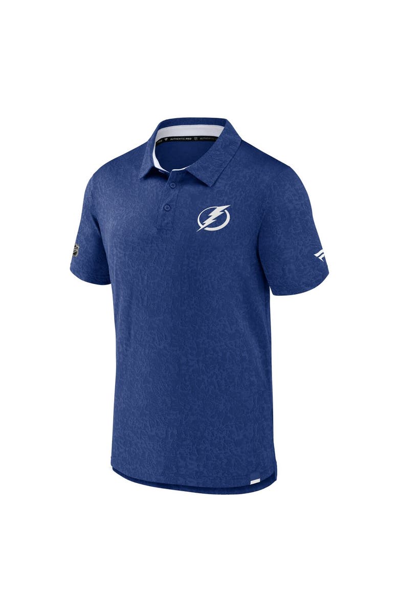 FANATICS Men's Fanatics Branded  Blue Tampa Bay Lightning Authentic Pro Jacquard Polo, Alternate, color, 