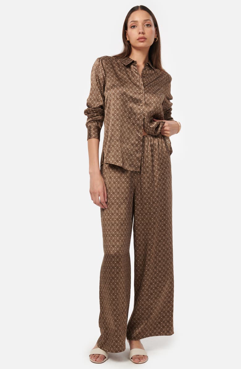 CAMI NYC Doreen Print Wide Leg Silk Charmeuse Pants, Alternate, color, 