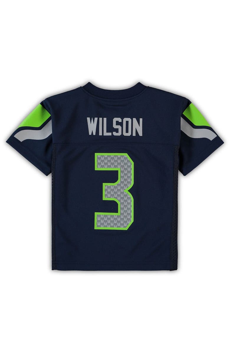 Outerstuff Preschool Russell Wilson College Navy Seattle Seahawks Replica Player Jersey, Alternate, color, 