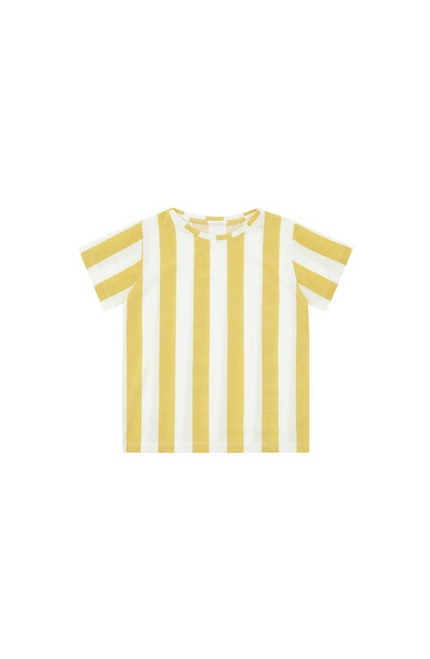 Yellow Striped, Tencel Shirt