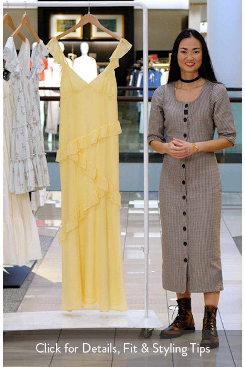 Asymmetric Ruffle Tiered Maxi Dress video