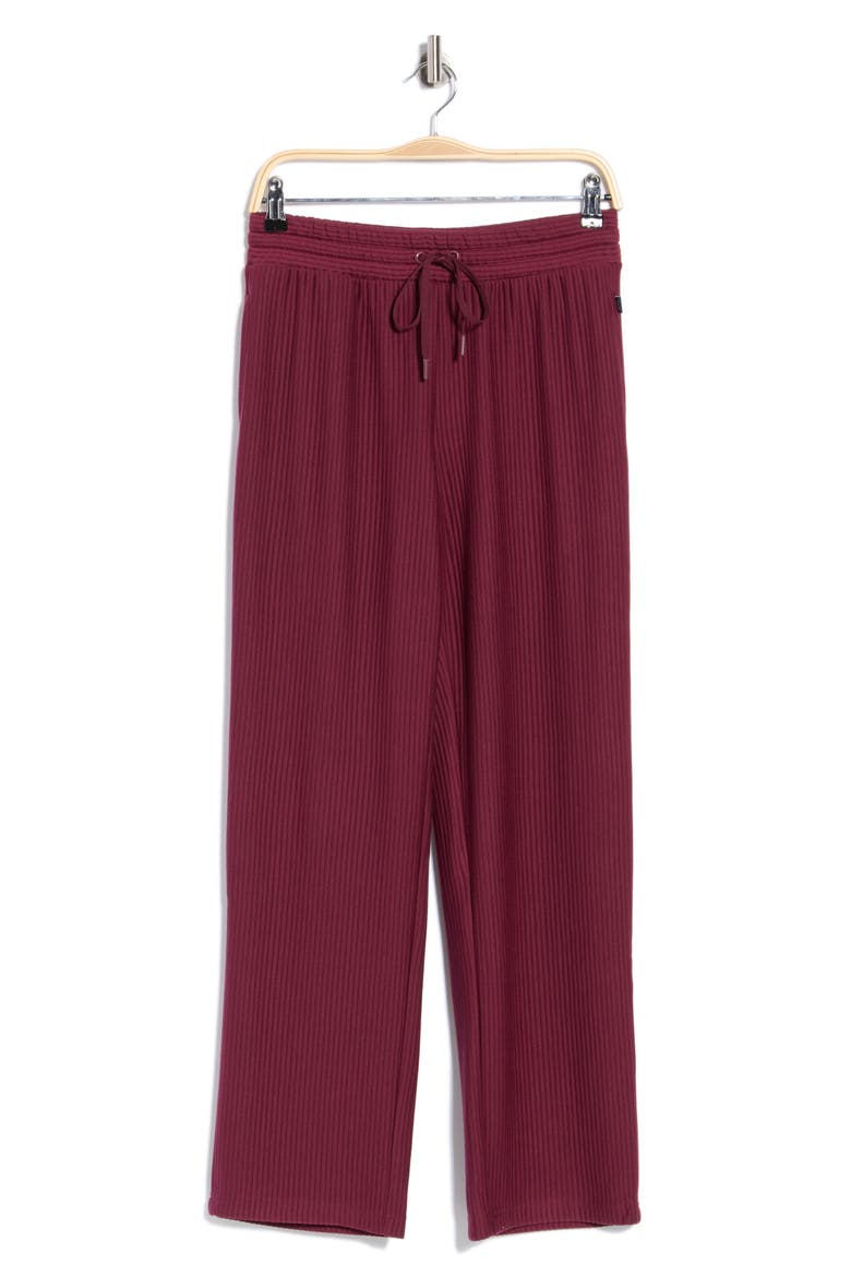 Ottoman Ribbed Pull-On Pants, Alternate, color, WINDSOR WINE