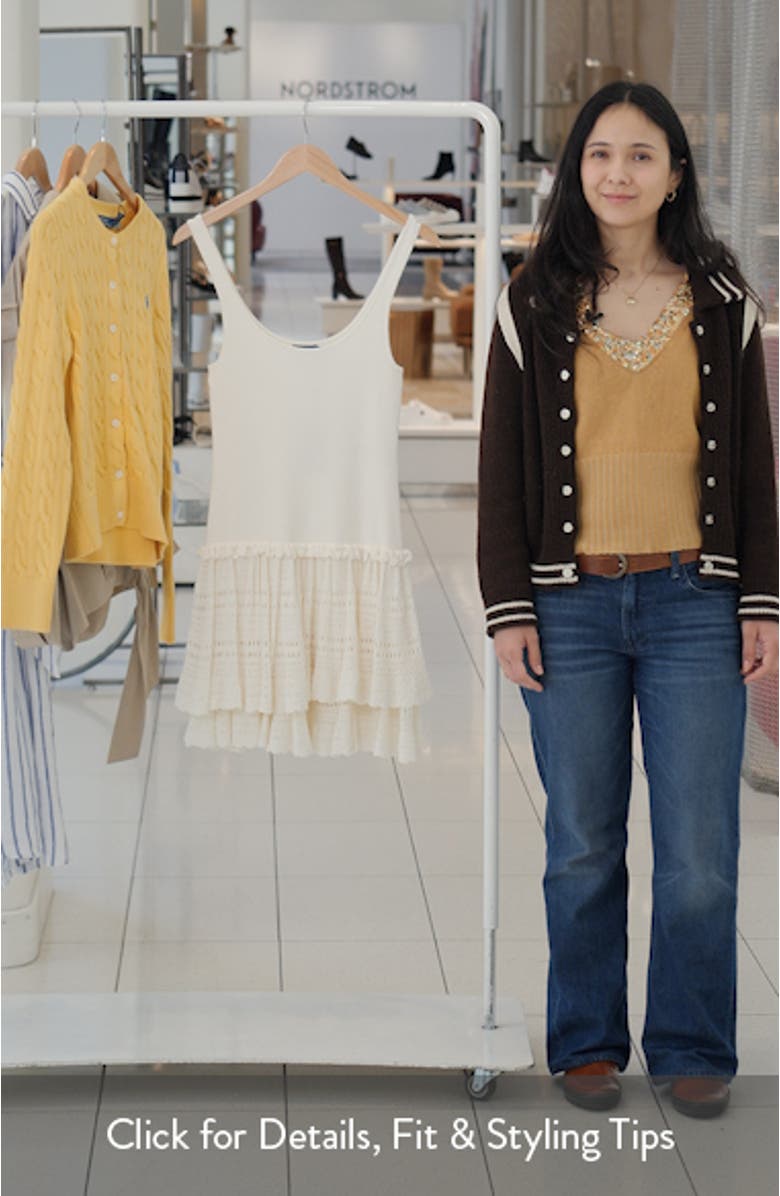 Tiered Pointelle Tank Dress, sales video thumbnail