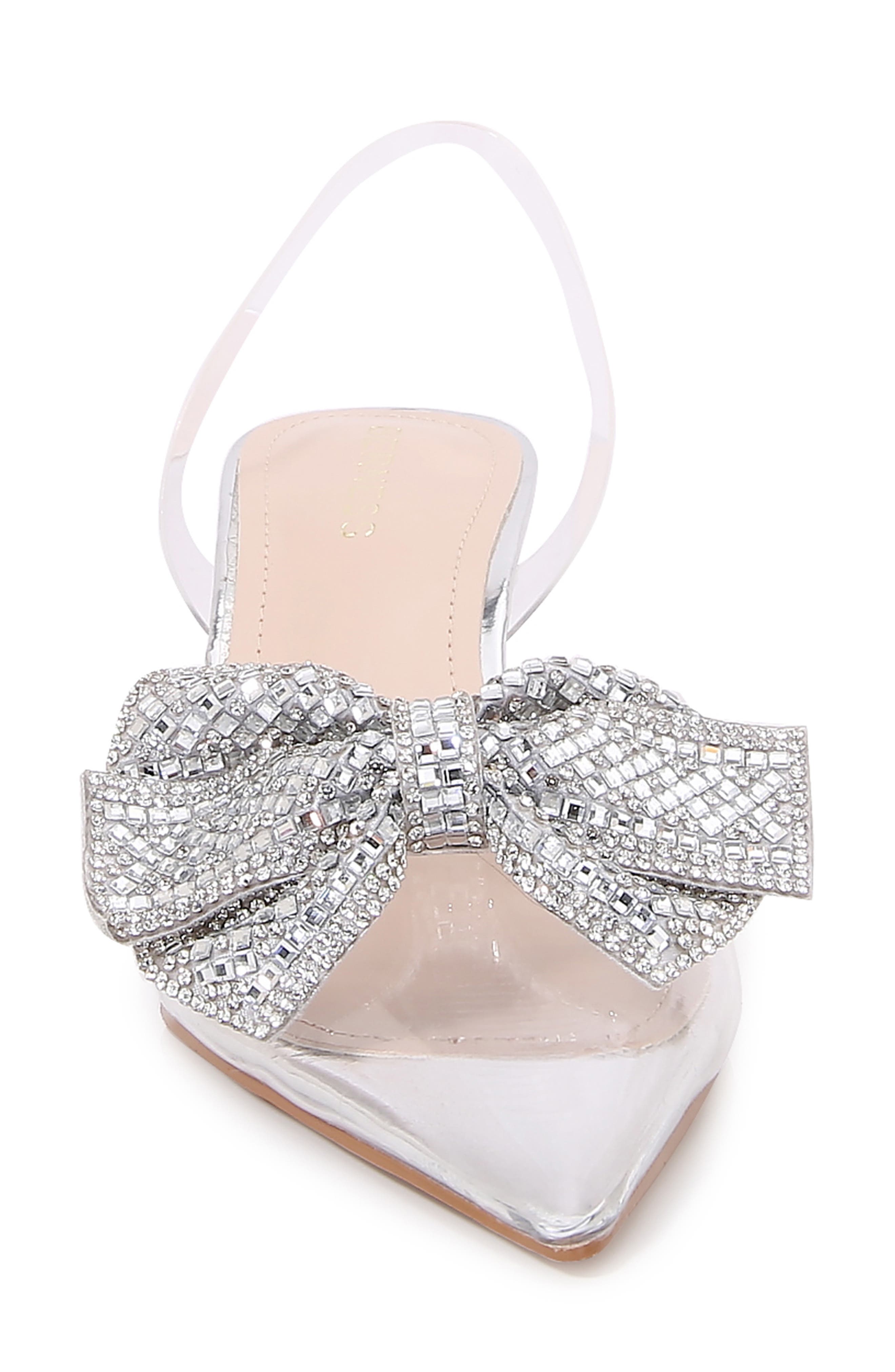 Ninetta Clear Kitten Heel Pump, Alternate, color, SILVER