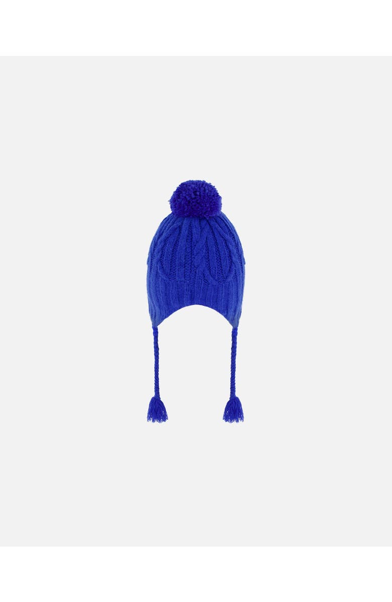 Deux par Deux Boy's Peruvian Knit Hat Royal Blue, Alternate, color, 