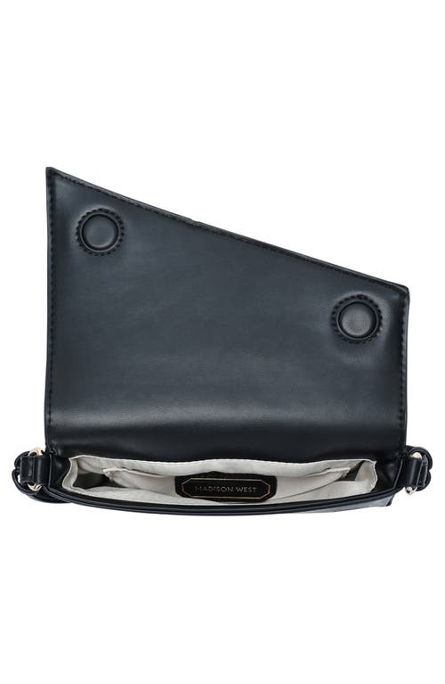 Madison West Mini Asymmetric Shoulder Bag In Black