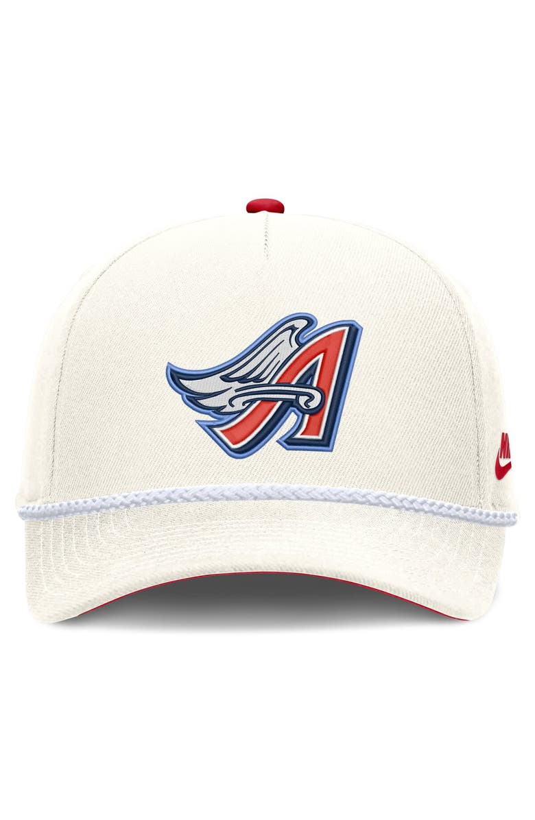 Nike Men's Nike Cream Los Angeles Angels Cooperstown Rise Adjustable Hat, Alternate, color, Cream