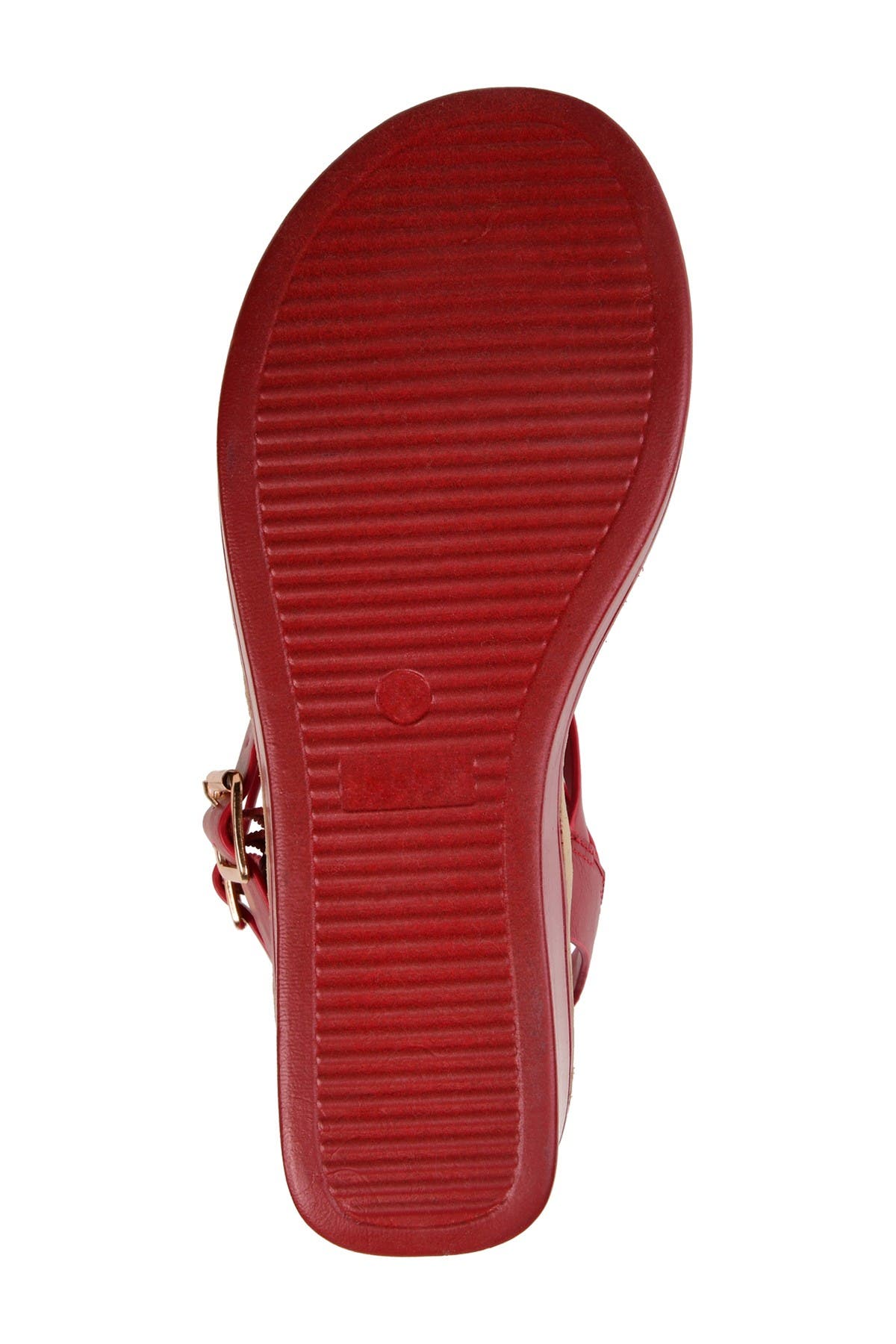 JOURNEE Bianca Wedge Sandal, Alternate, color, RED
