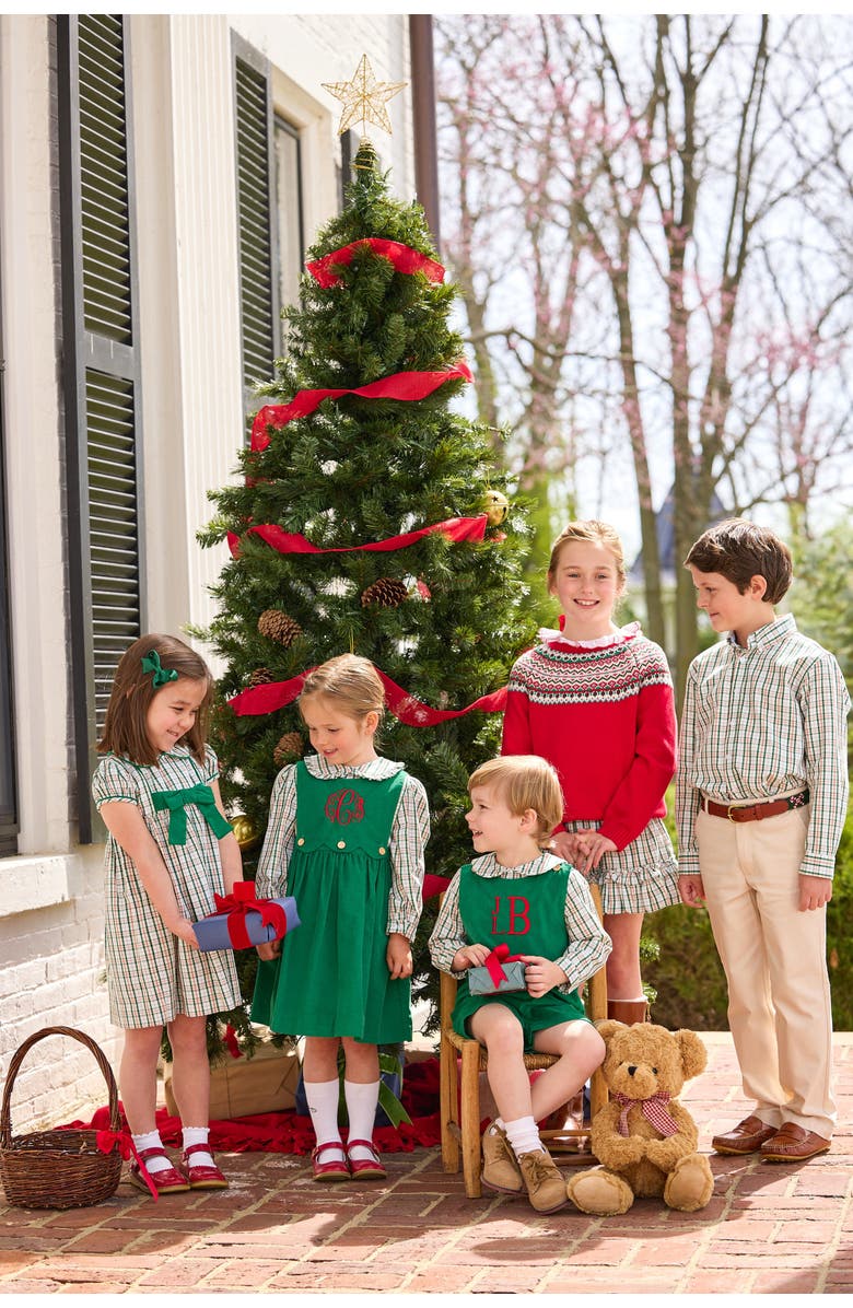 Little English Kids' Marisa Dress, Alternate, color, Mistletoe Tartan