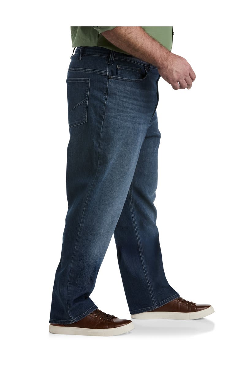 True Nation by DXL Loose-Fit Stretch Dark Wash Jeans, Alternate, color, Dark Wash Eco