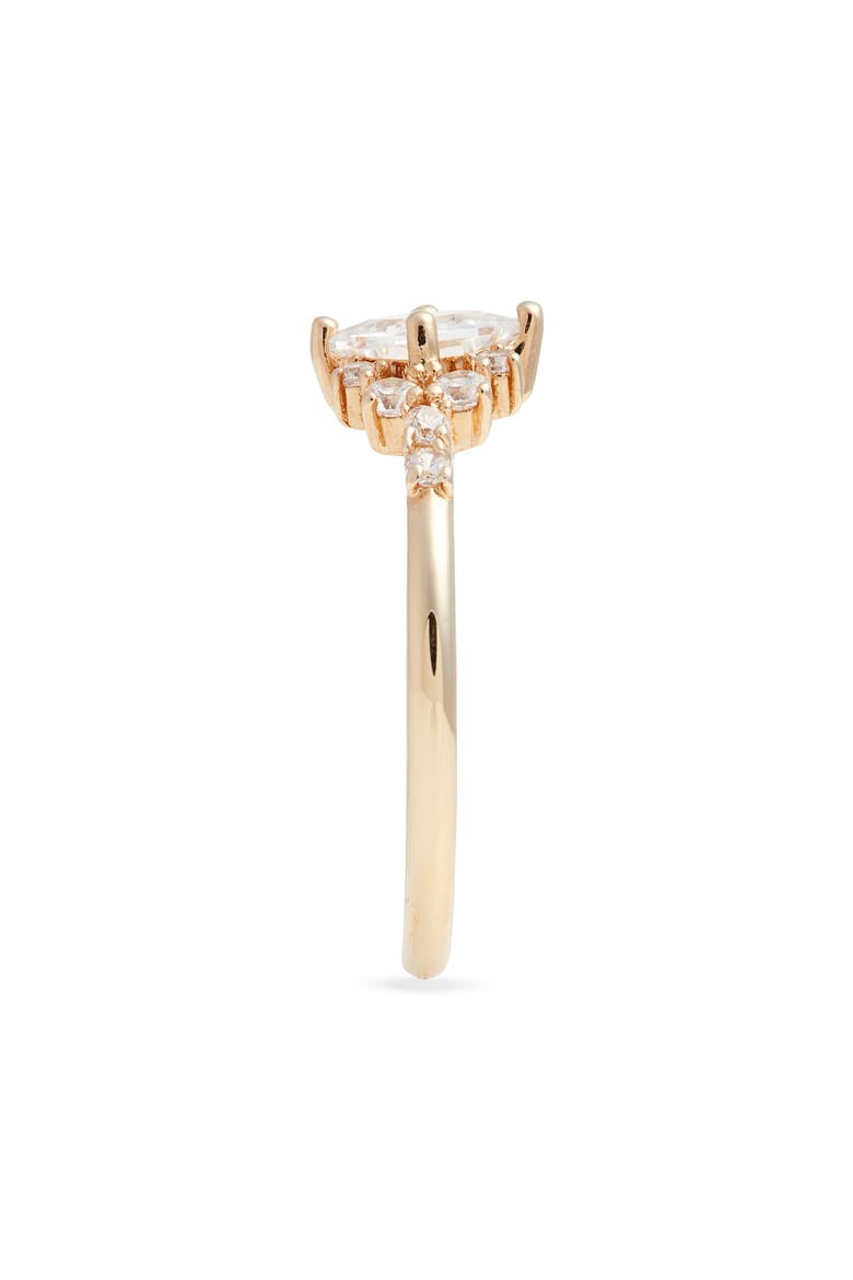 Delia Cubic Zirconia Ring, Alternate, color, GOLD