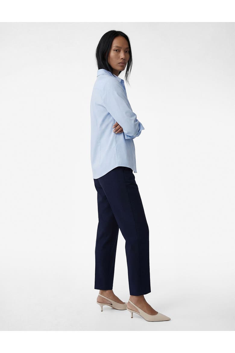 Slim Fit High Rise Trousers, Main, color, NAVY