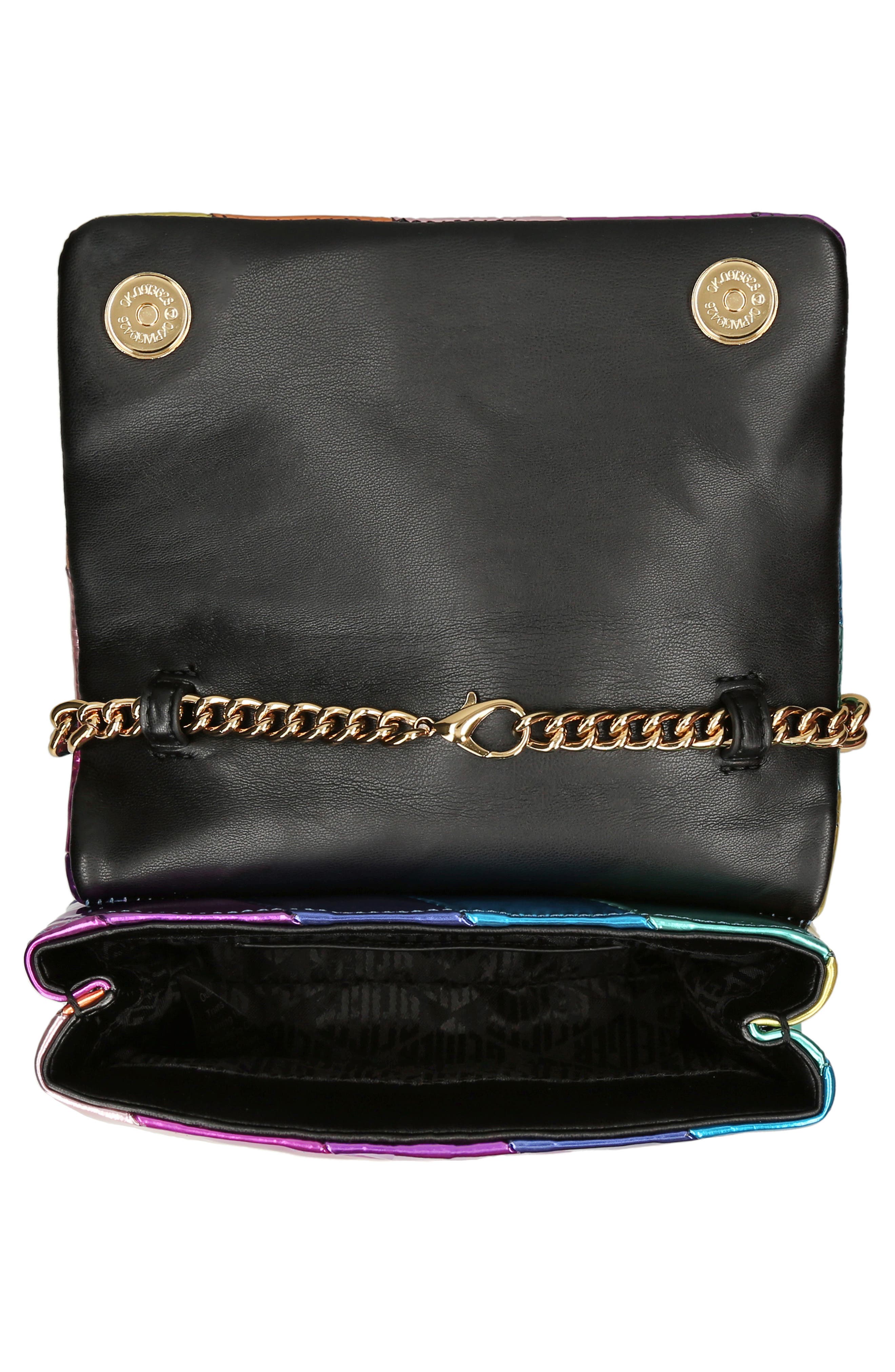 Kurt Geiger London Mini Kensington Metallic Leather Crossbody Bag, Alternate, color, 