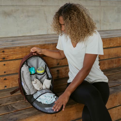 Parker Baby Co. Drift Neoprene Lite Diaper Backpack In Purple