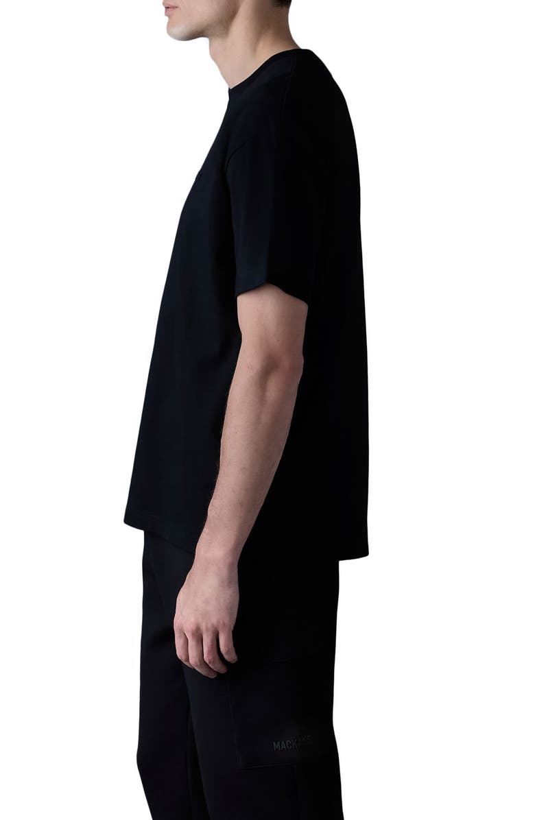 Mackage TEE-R Silicone Logo Organic Cotton T-Shirt, Alternate, color, Black