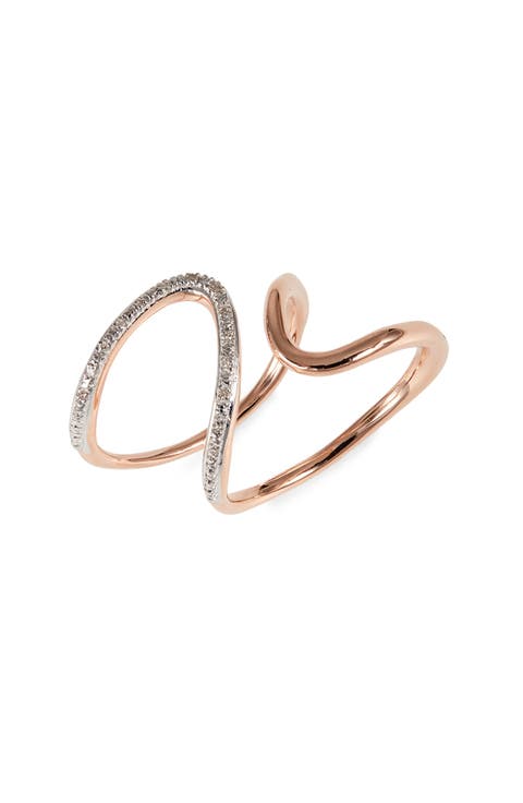 Riva Diamond Open Wrap Ring