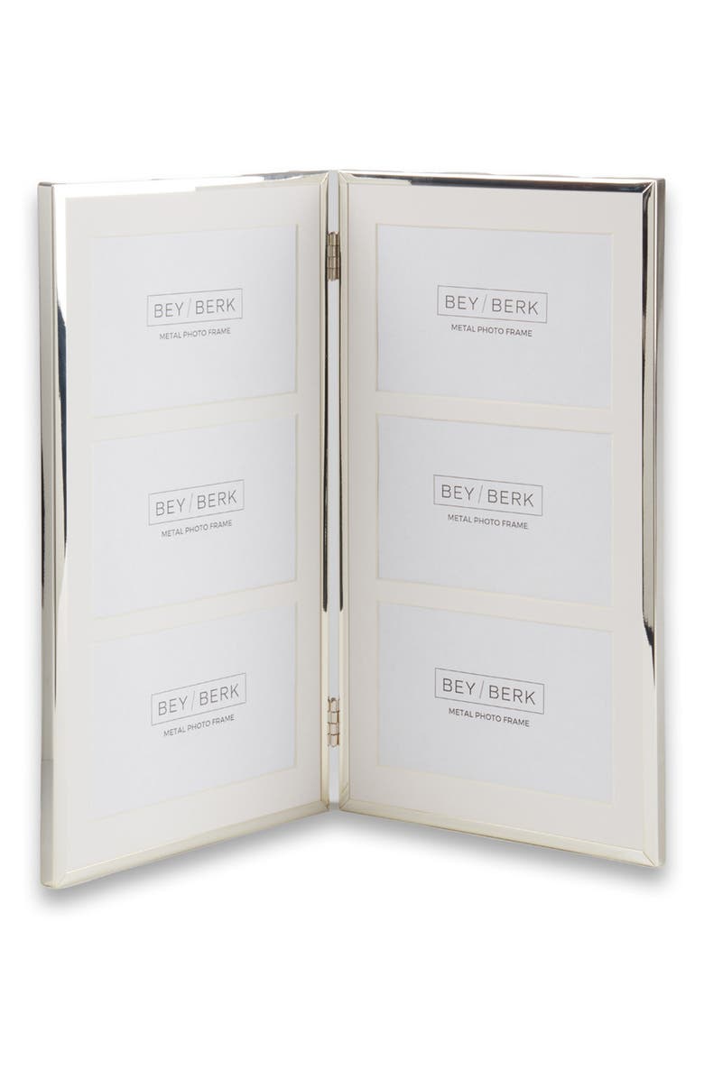 Bey-Berk Collage Picture Frame, Alternate, color, Silver