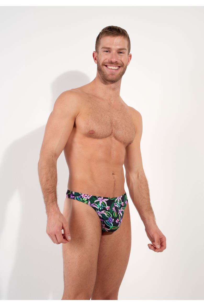 Funky Styles G-String, Alternate, color, Pink Print