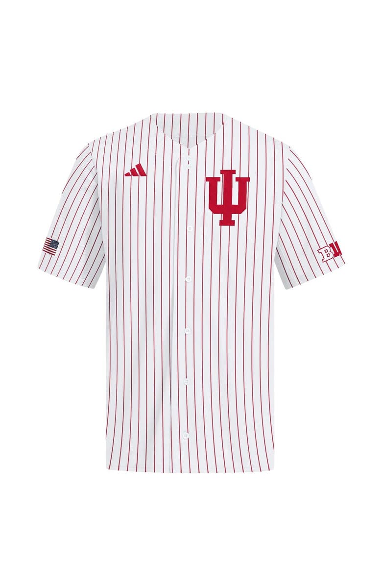 adidas Men's adidas  White Indiana Hoosiers Home Replica Baseball Jersey, Alternate, color, White