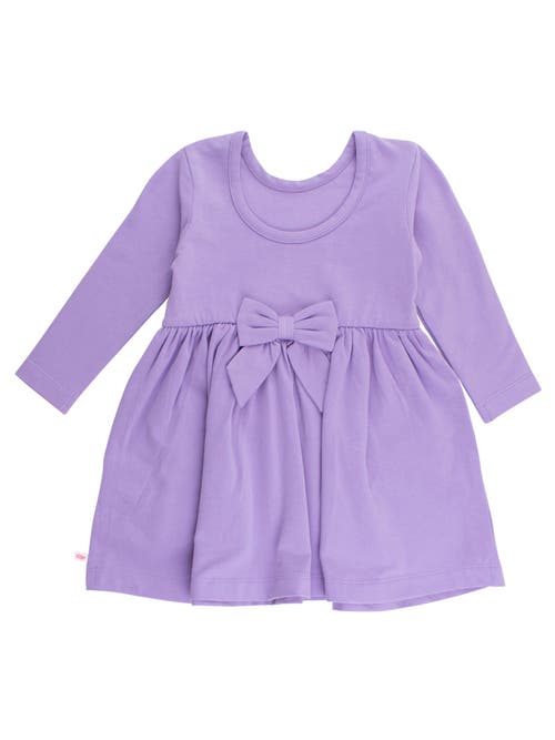 Rufflebutts Knit Long Sleeve Twirl Dress In Animal Print