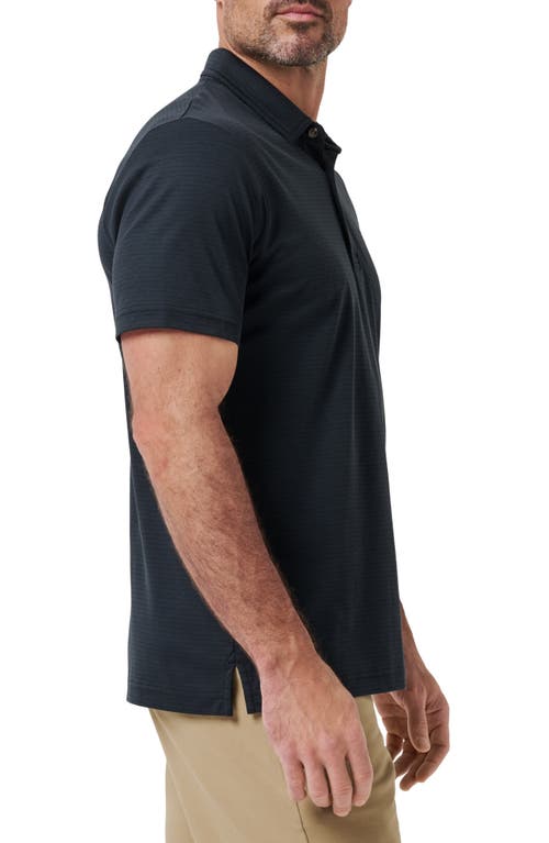 Travismathew The Zinna 2.0 Polo Shirt In Black