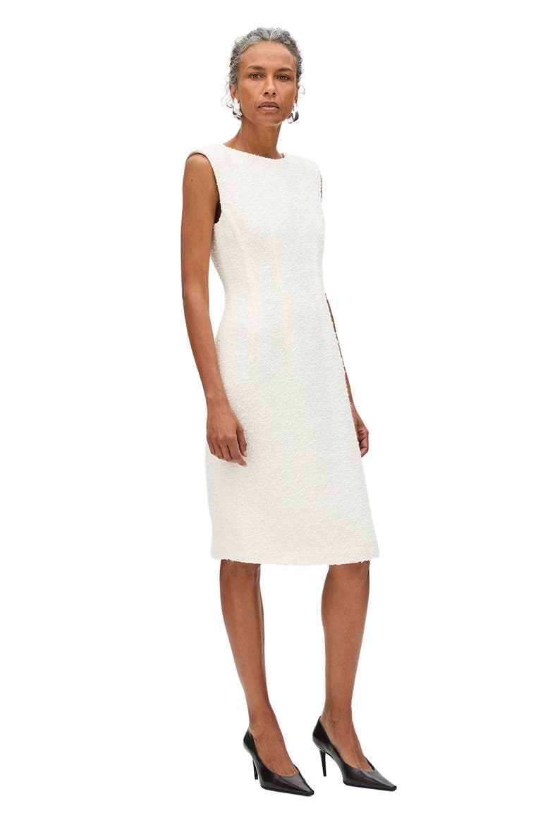 Tweed Dress, Alternate, color, Cream