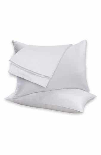 Set of 2 Feather Fill Cotton Bed Pillows