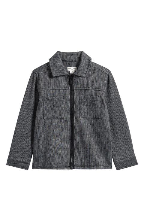 Kids' Long Sleeve Herringbone Top