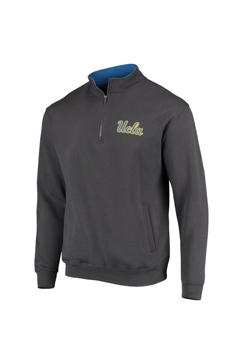 Men's Colosseum Charcoal UCLA Bruins Tortugas Logo Quarter-Zip Jacket, Alternate, color, Charcoal