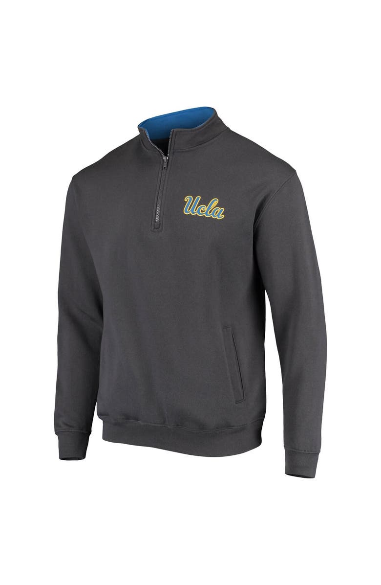 COLOSSEUM Men's Colosseum Charcoal UCLA Bruins Tortugas Logo Quarter-Zip Jacket, Alternate, color, 