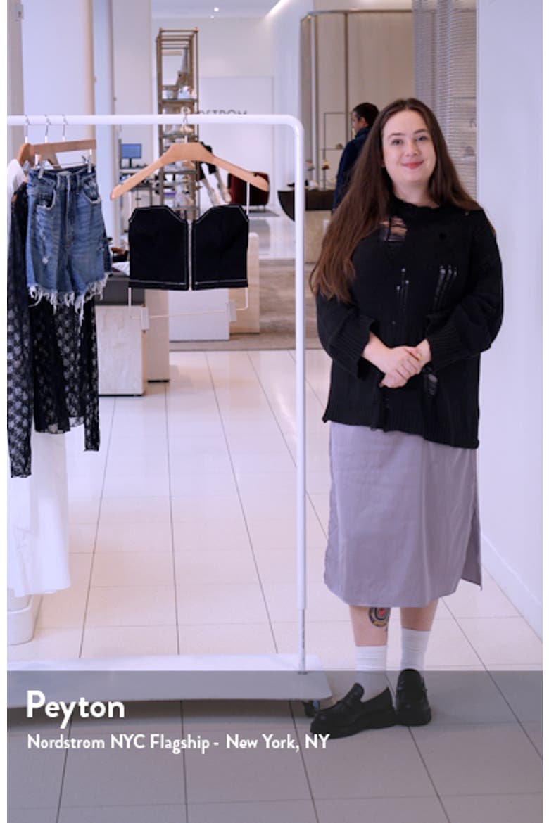Zip Front Strapless Denim Top video