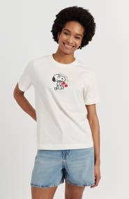Chinti & Parker Cotton Snoopy Cherry T-Shirt