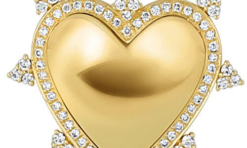 Bony Levy Icon Pavé Diamond Heart Pendant Necklace