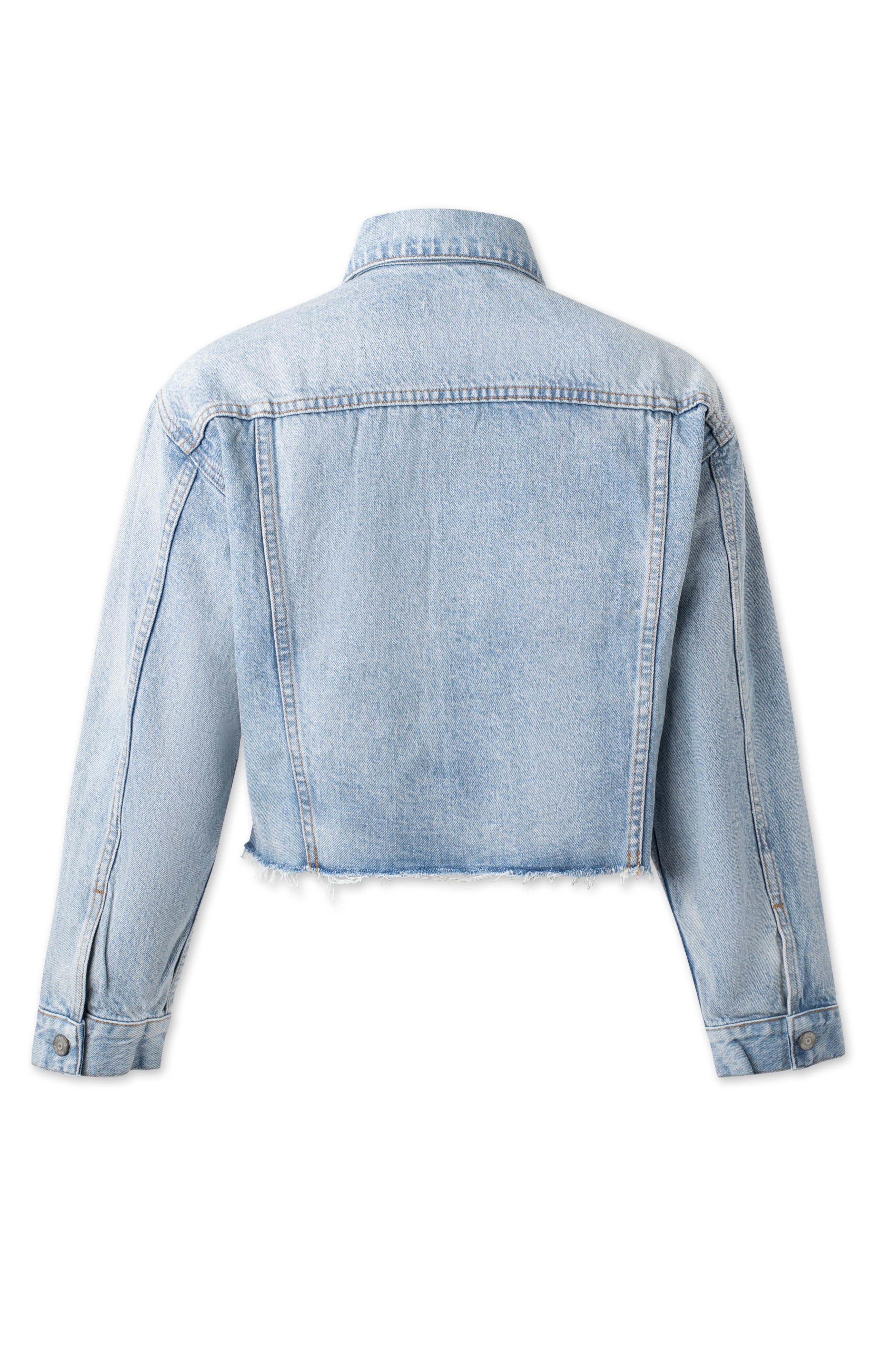 The Harvey Oversized Cutoff Denim Jacket - image 2