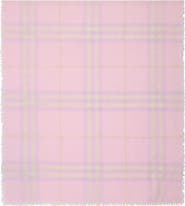 Burberry Giant Check Lightweight Wool Scarf
