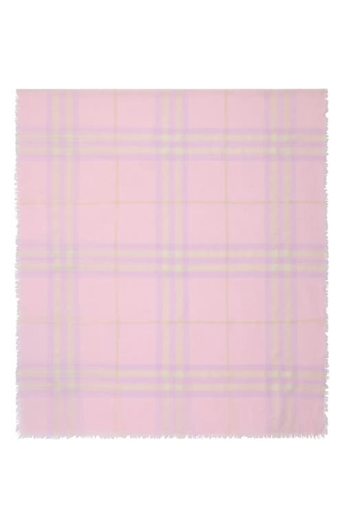 Burberry Giant Check Lightweight Wool Scarf