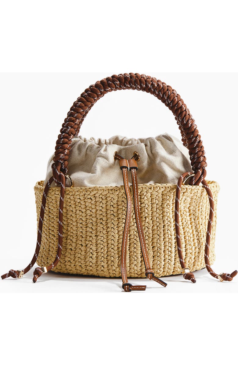 H&M Straw Tote Bag, Main, color, Beige