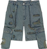 SAINT PERRY Jazzy Ripped Denim Short