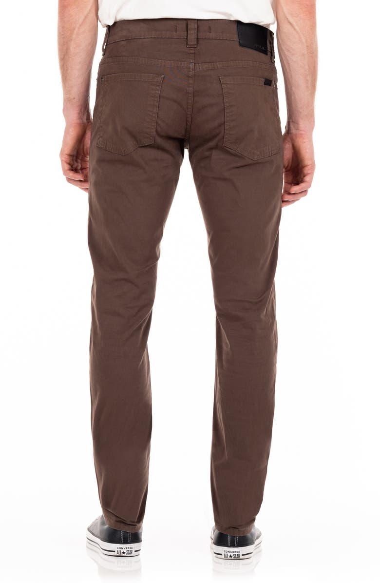 Fidelity Denim Jimmy Slim Straight Leg Twill Pants, Alternate, color, Chestnut