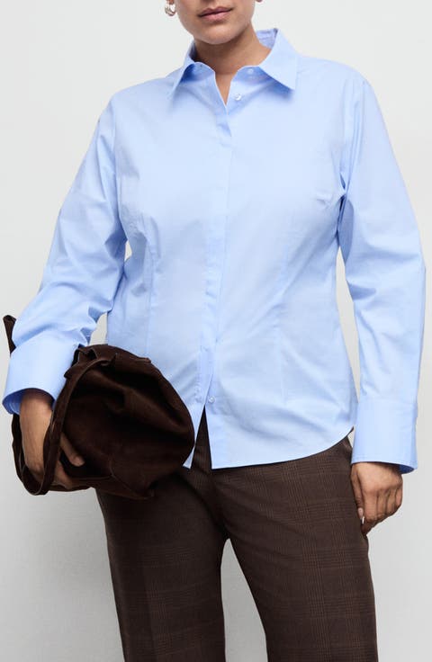 Slim Fit Stretch Poplin Shirt