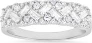 Queen Jewels Sterling Silver CZ Band Ring