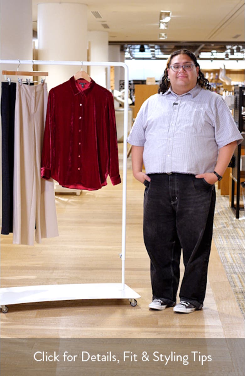 Velvet Button-Up Shirt, sales video thumbnail