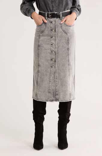 Isabel Marant Étoile Vandy Button Front Denim Skirt